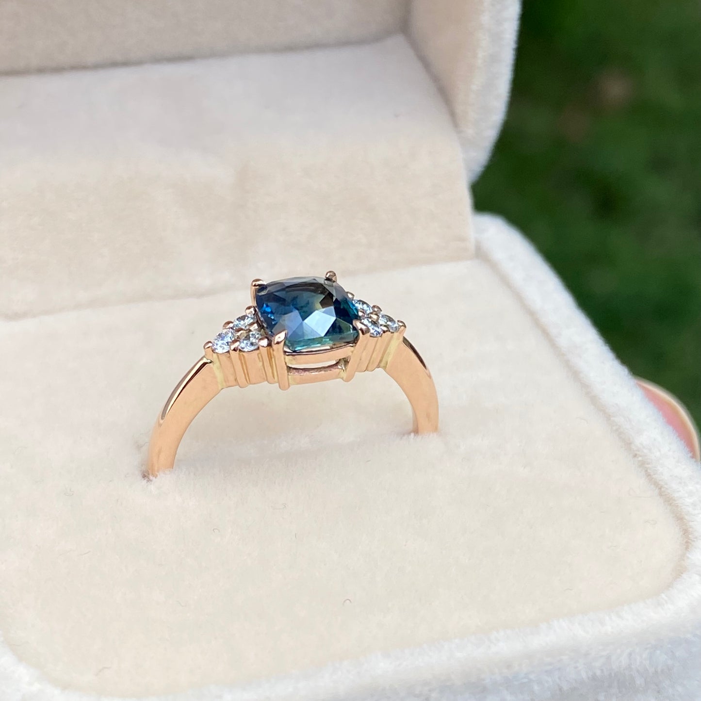 Cora Peacock Sapphire Engagement Ring