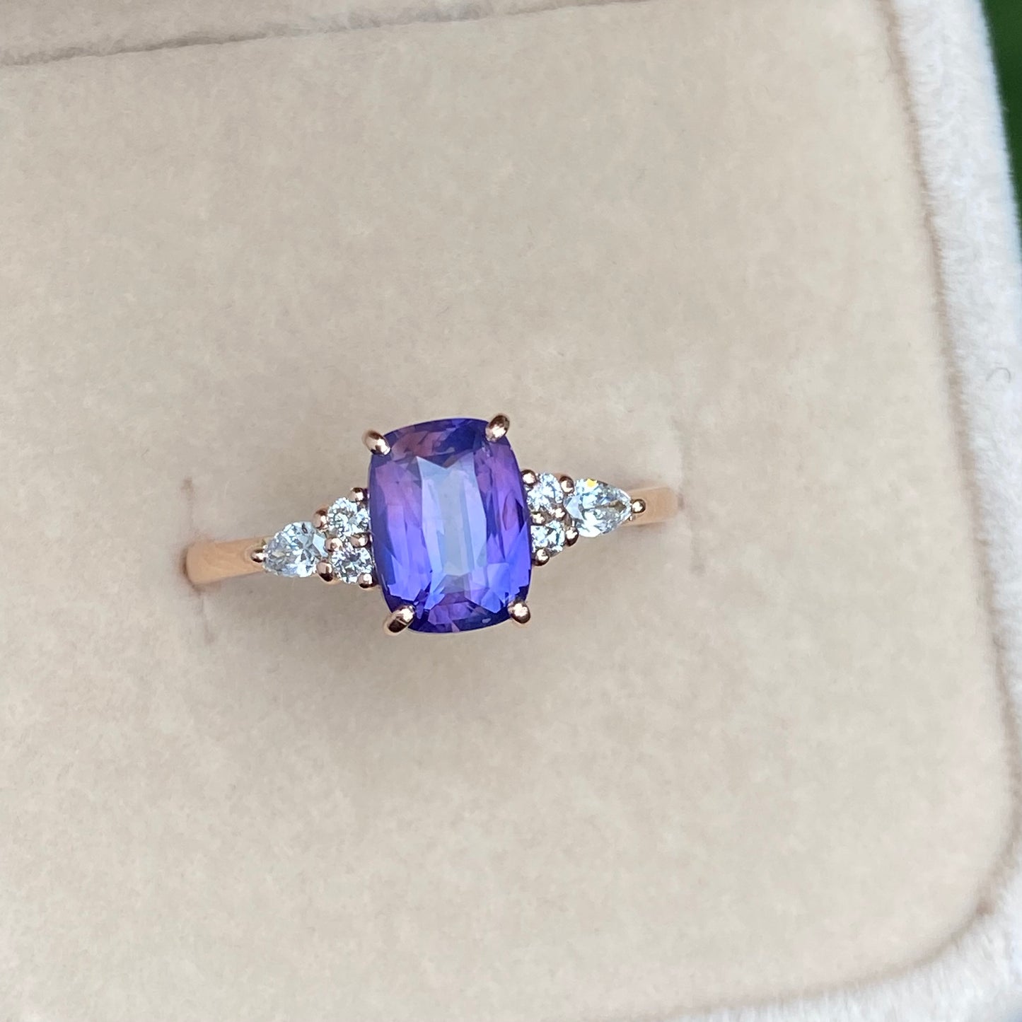 Moria Lavender Sapphire Engagement Ring