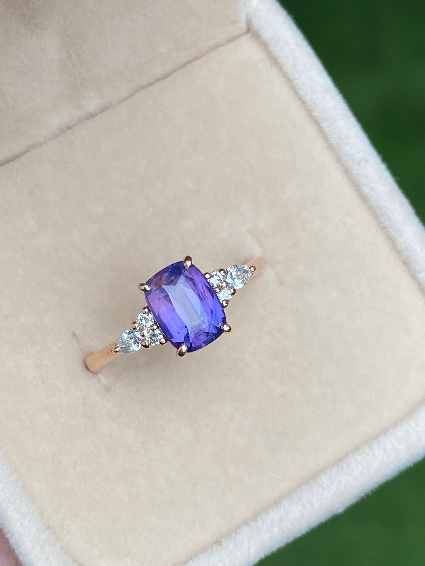 Moria Lavender Sapphire Engagement Ring