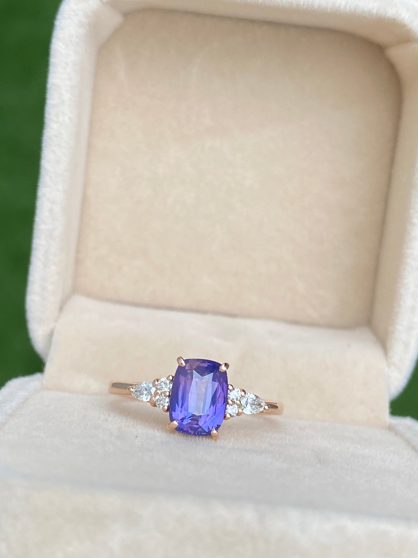 Moria Lavender Sapphire Engagement Ring