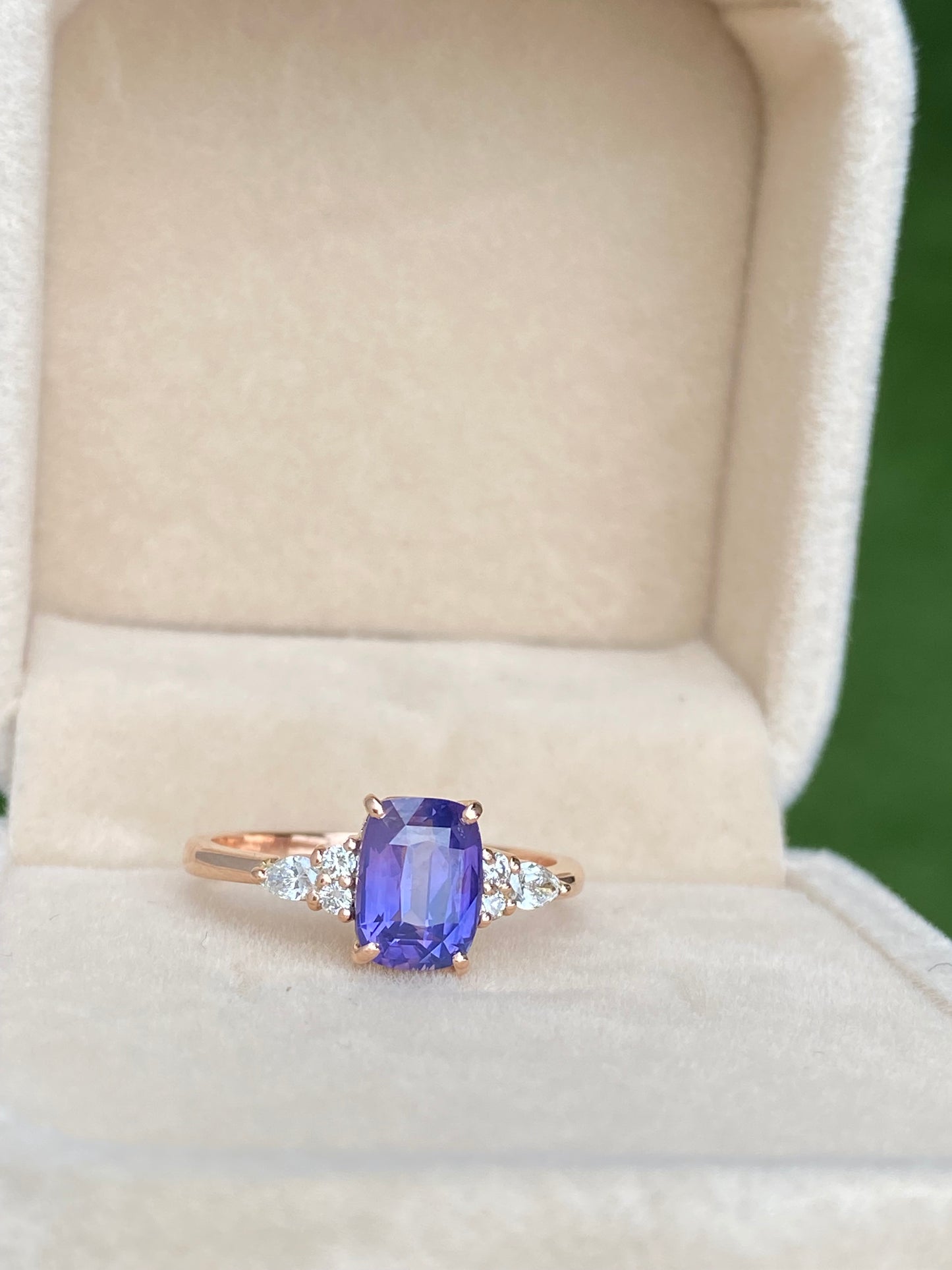 Moria Lavender Sapphire Engagement Ring