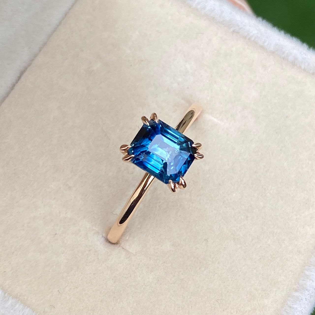 Cora Peacock sapphire Engagement Ring