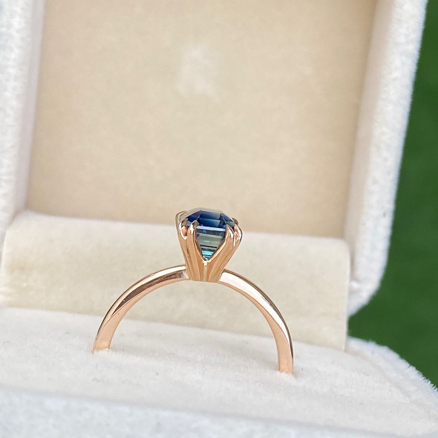 Cora Peacock sapphire Engagement Ring