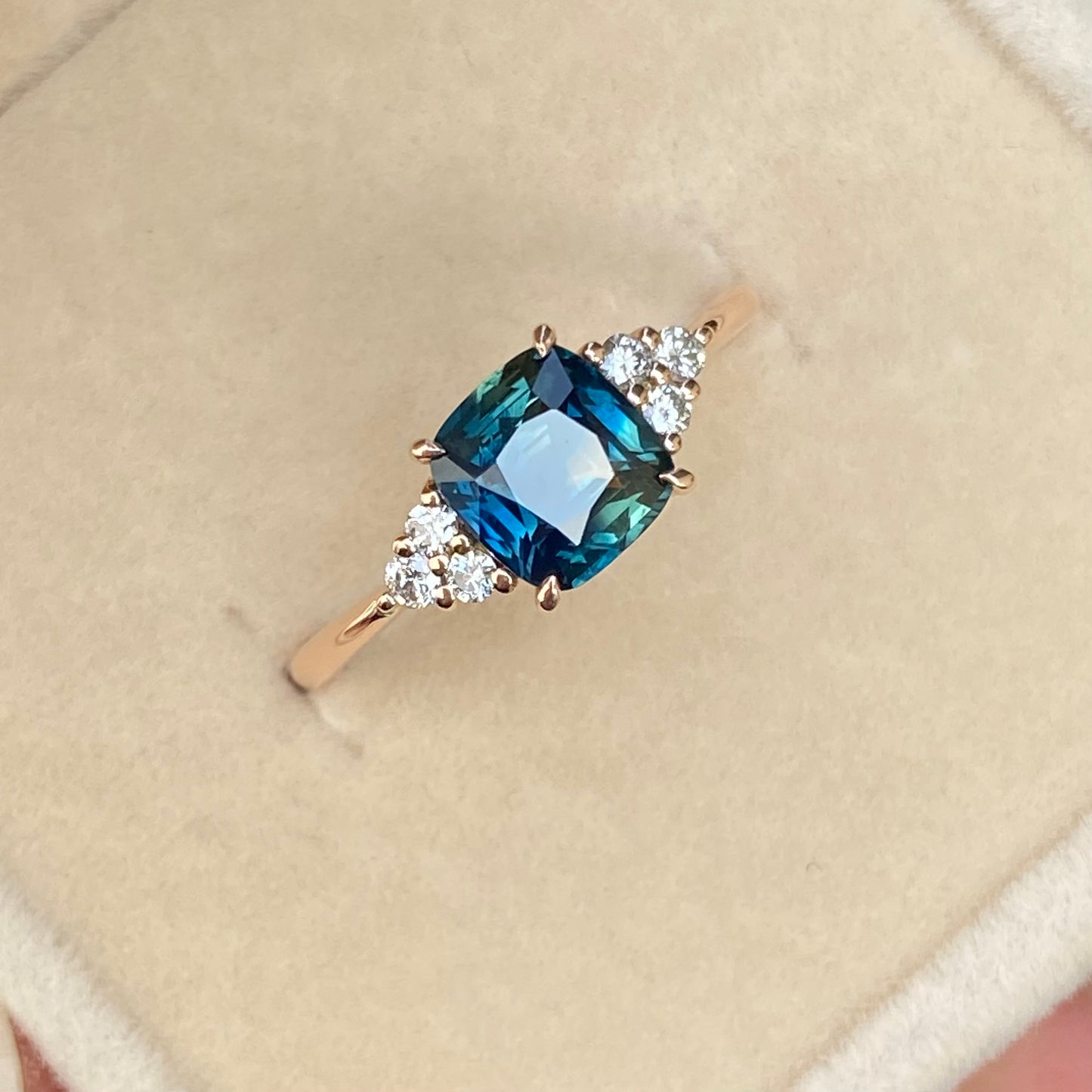 Cora Peacock Sapphire Engagement Ring