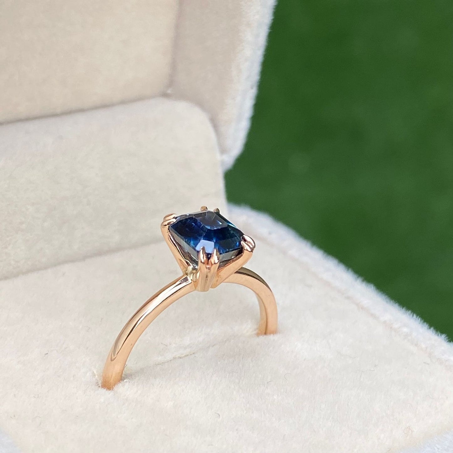 Cora Peacock sapphire Engagement Ring