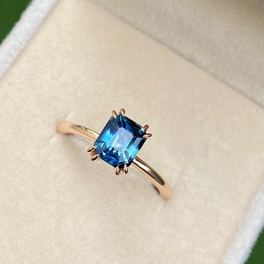 Cora Peacock sapphire Engagement Ring