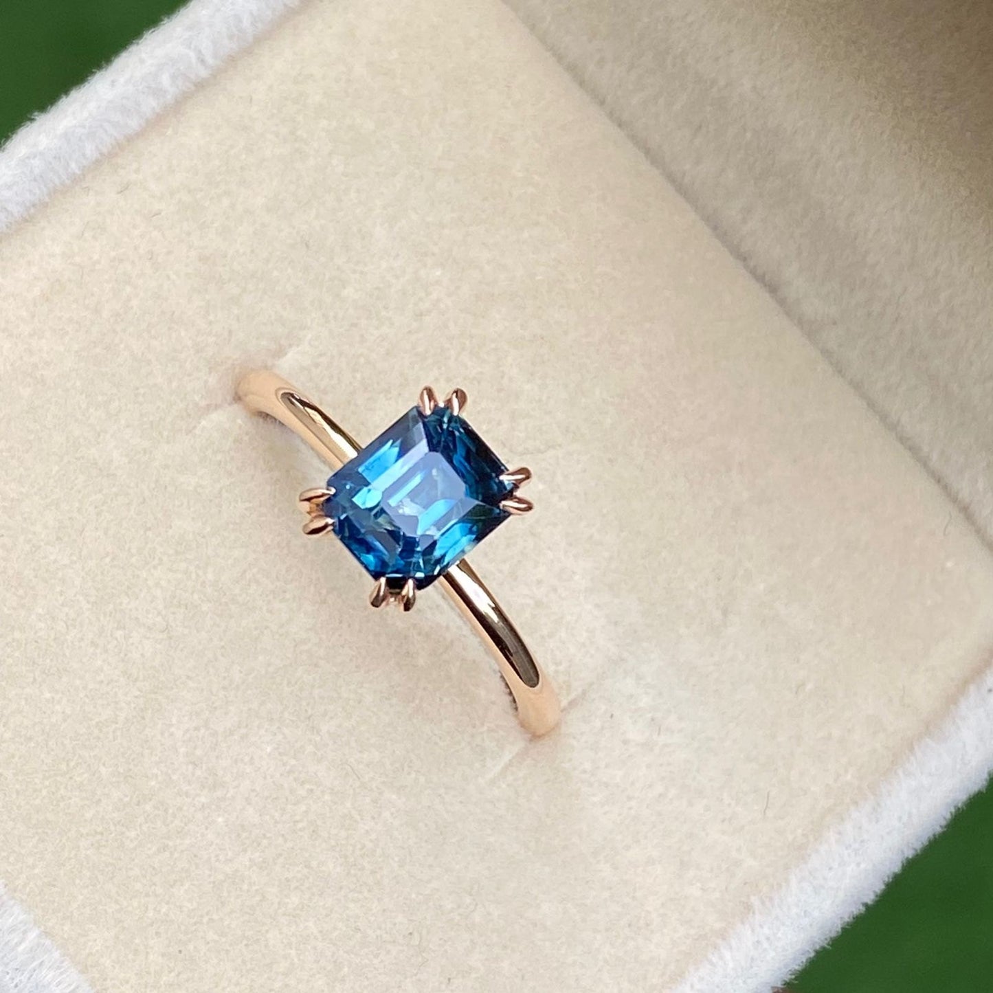 Cora Peacock sapphire Engagement Ring